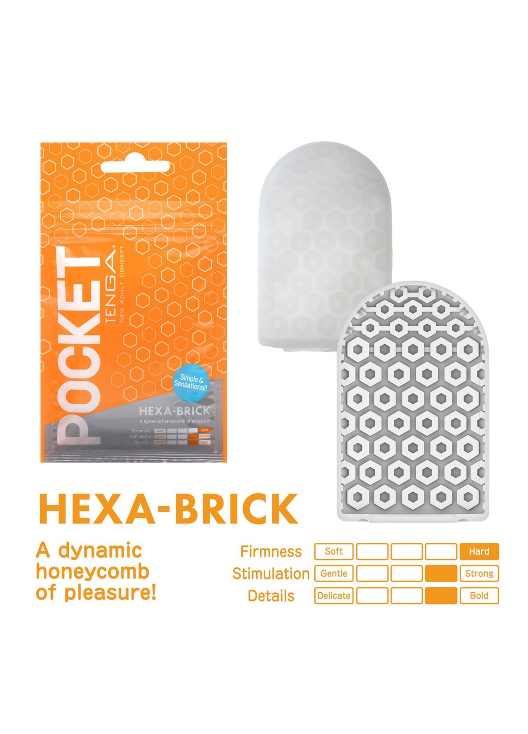 Мастурбатор Pocket Hexa-Brick Tenga (258353928)