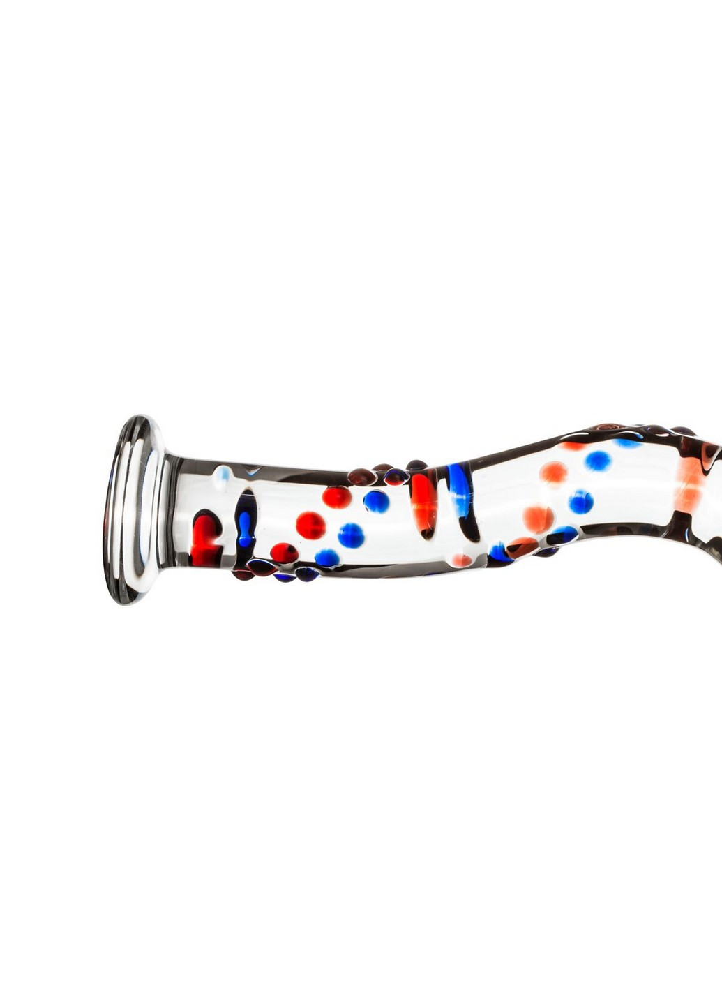 Стеклянный дилдо с изгибами и рисунком Glass Dildo No. 3 Gildo (258354310)