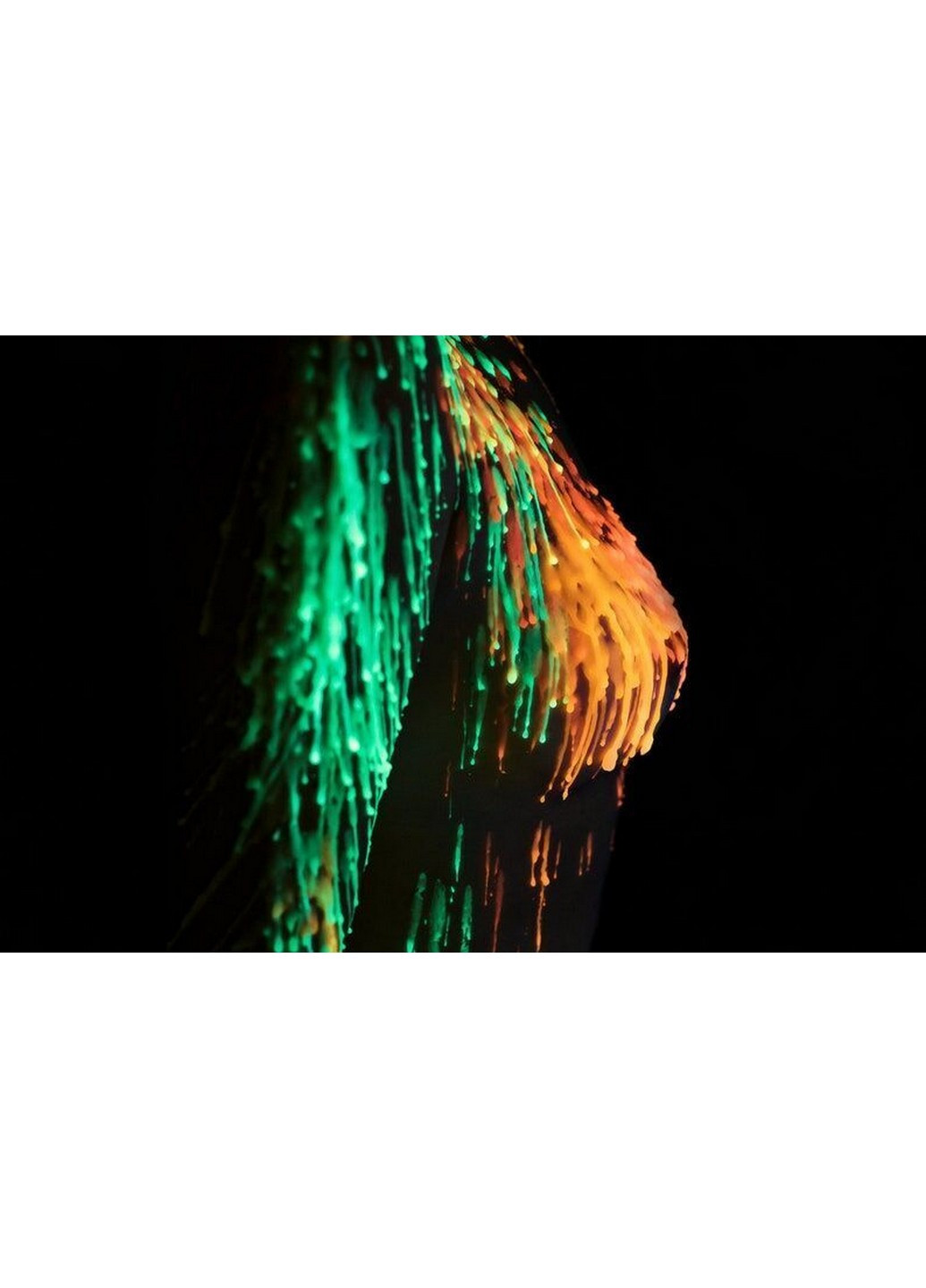 Зеленая свеча восковая size M 15 см низкотемпературная, люминесцентная Art of Sex (258354393)