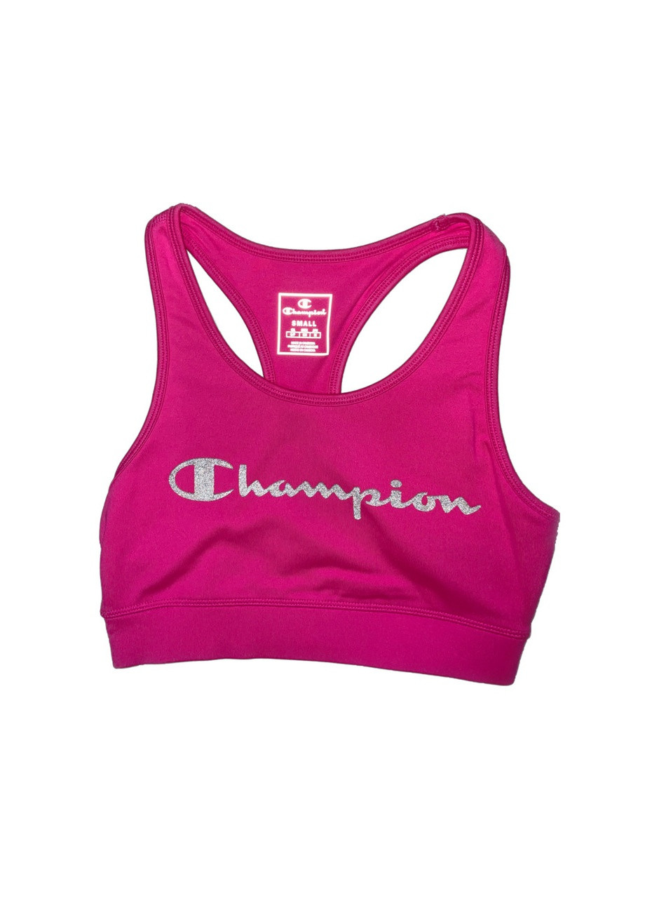 Рожева літня жіночий топ спортивний оригінал розмір s колір рожевий 114039 з коротким рукавом Champion