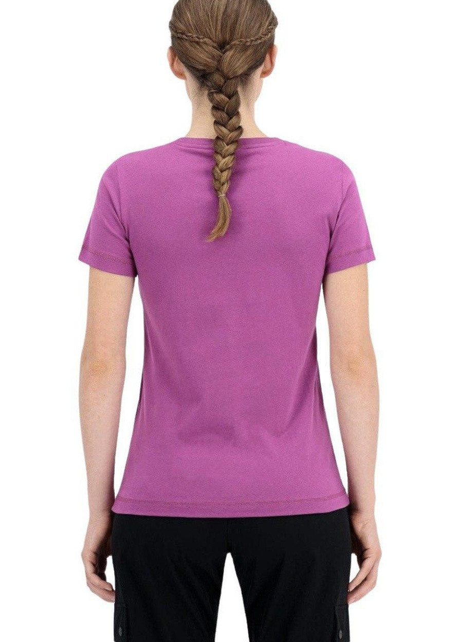 Фиолетовая летняя футболка женская оригинал размер l цвет фиолетовый (113223) с коротким рукавом Champion