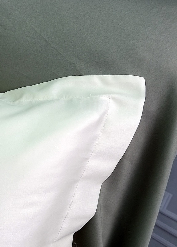 Постільна білизна MERISET ДУЕТ MILK CHAMPAGNE/OLIVE Premium Сатин однотон Сімейна No Brand (258386088)