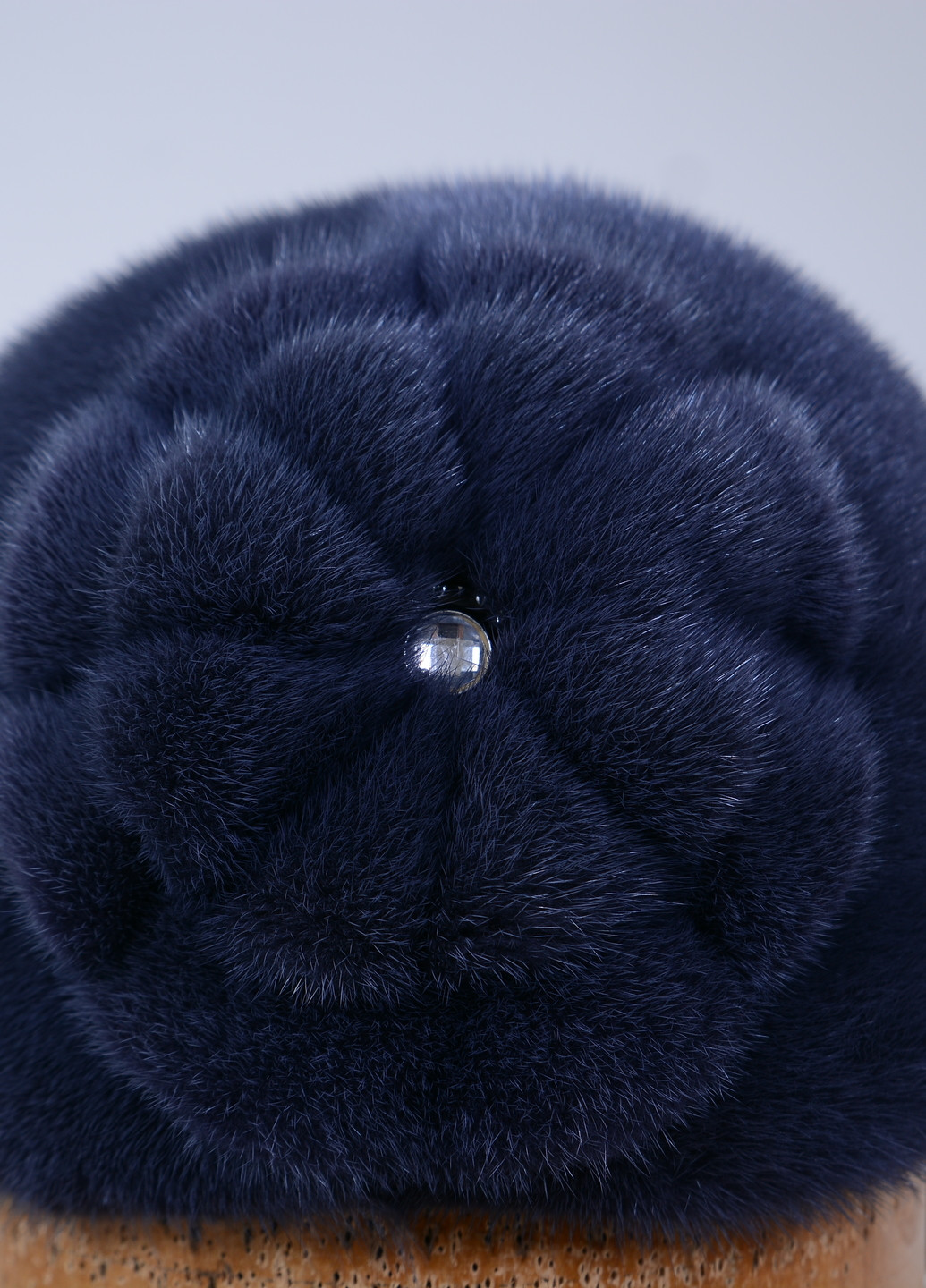 Женская зимняя норковая шапка из цельного натурального меха норки Меховой Стиль ромашка (258402418)
