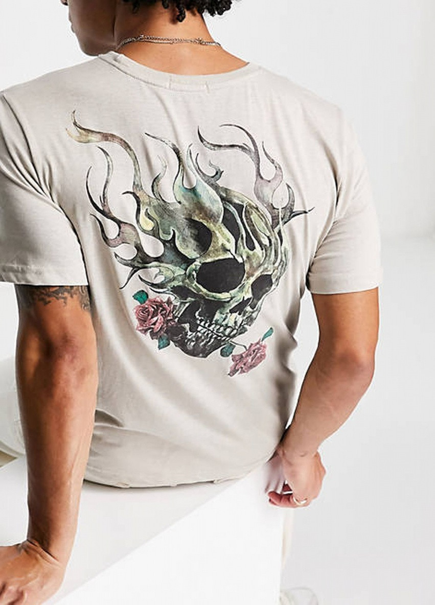 Серая футболка Bolongaro Trevor 117413588 stone