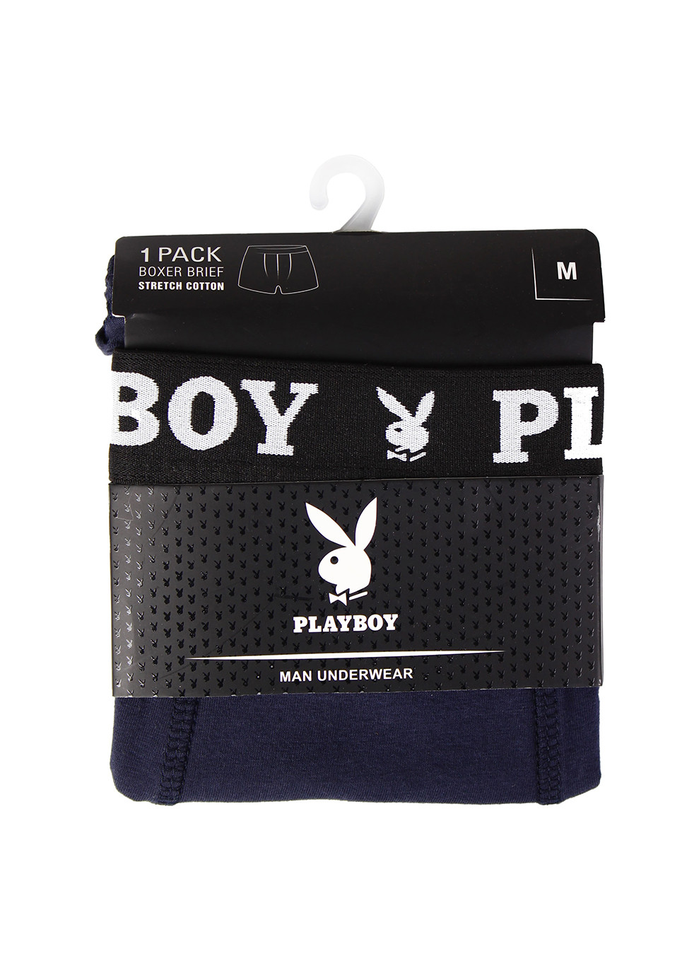 Men's Underwear Classic 1-pack S blue Playboy Трусы-боксеры (258402659)