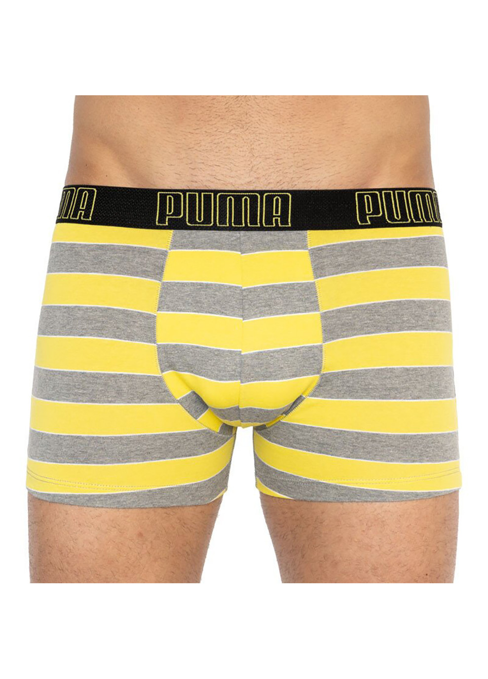 Bold Stripe Boxer 2-pack S gray/white Puma Трусы-боксеры (258402837)
