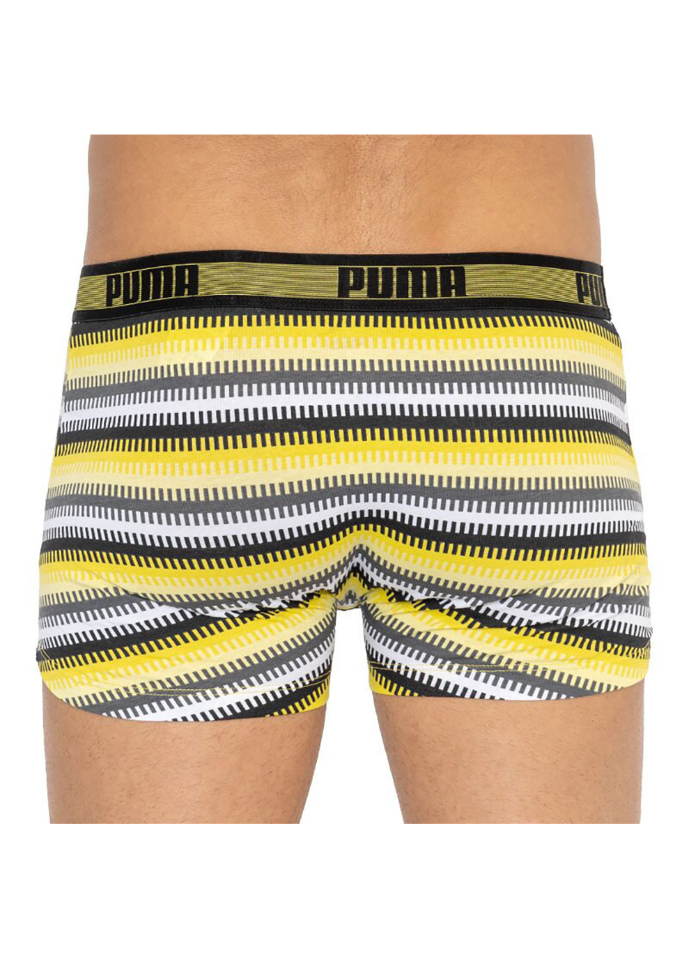 Worldhood Stripe Trunk 2-pack S gray/yellow Puma Трусы-боксеры (258402841)