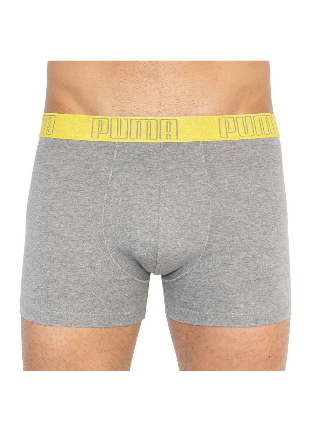 Bold Stripe Boxer 2-pack S gray/white Puma трусы-боксеры (258402836)