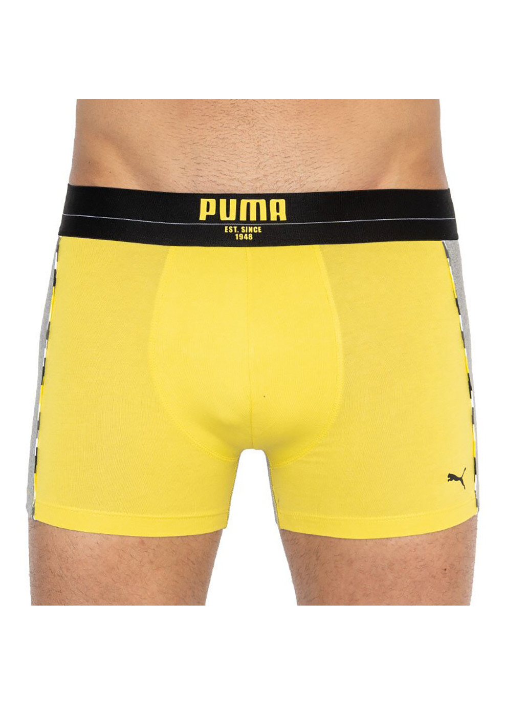 Statement Boxer 2-pack S gray/yellow Puma трусы-боксеры (258402859)