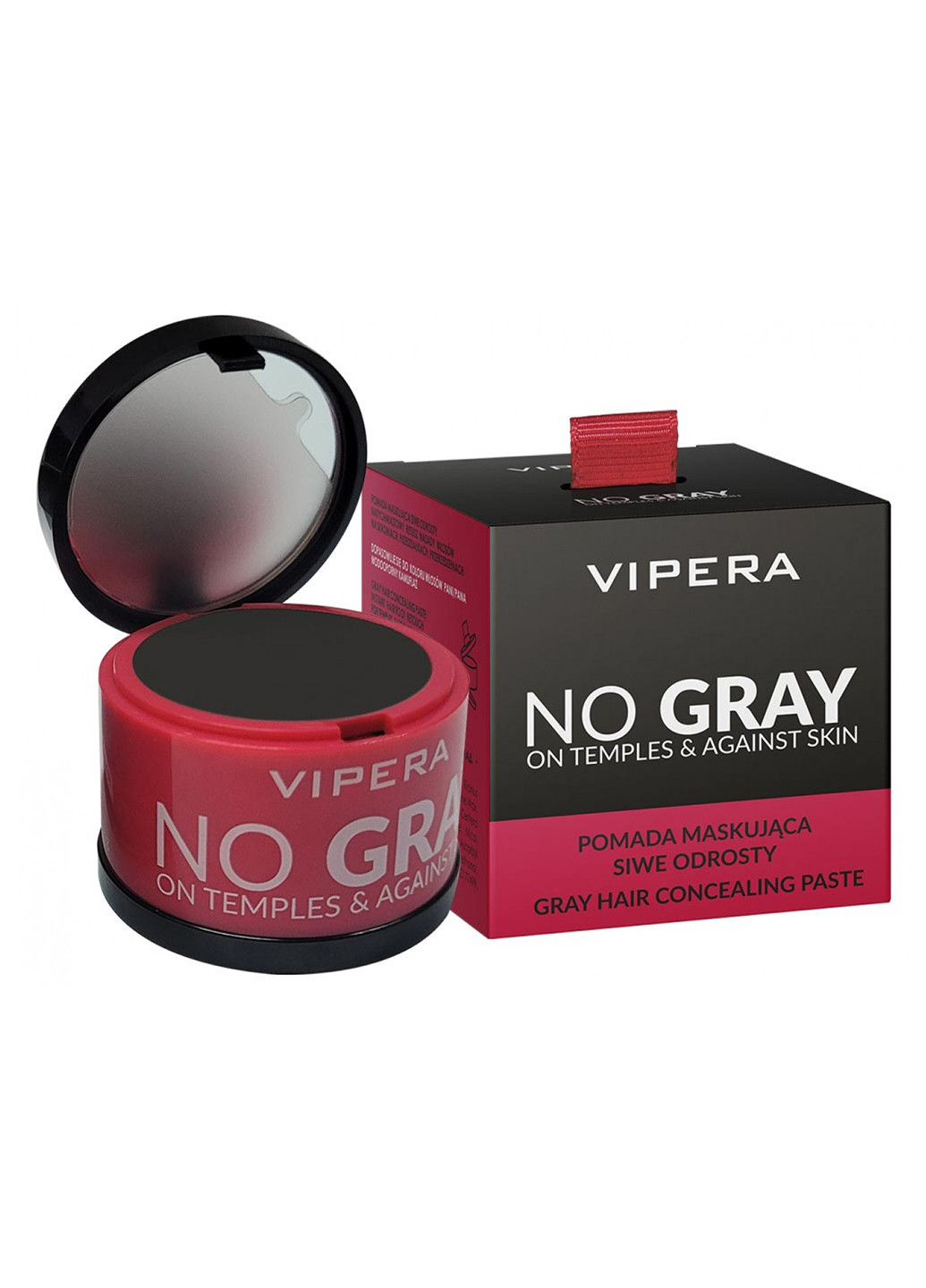Тонуюча пудра-коректор для відростів волосся No Gray №04 чорна 7,7 г Vipera (258413948)