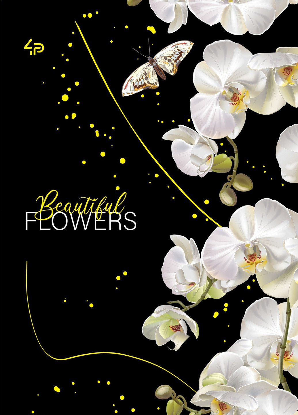 Блокнот "Spring flowers" orchid 40 арк. формат А5 905416 4PROFI (258525618)