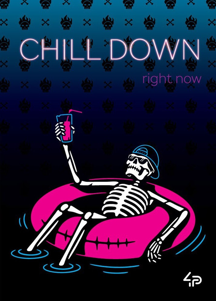 Блокнот "Skeleton" chill 48 листов формат А5 904860 4PROFI (258525608)