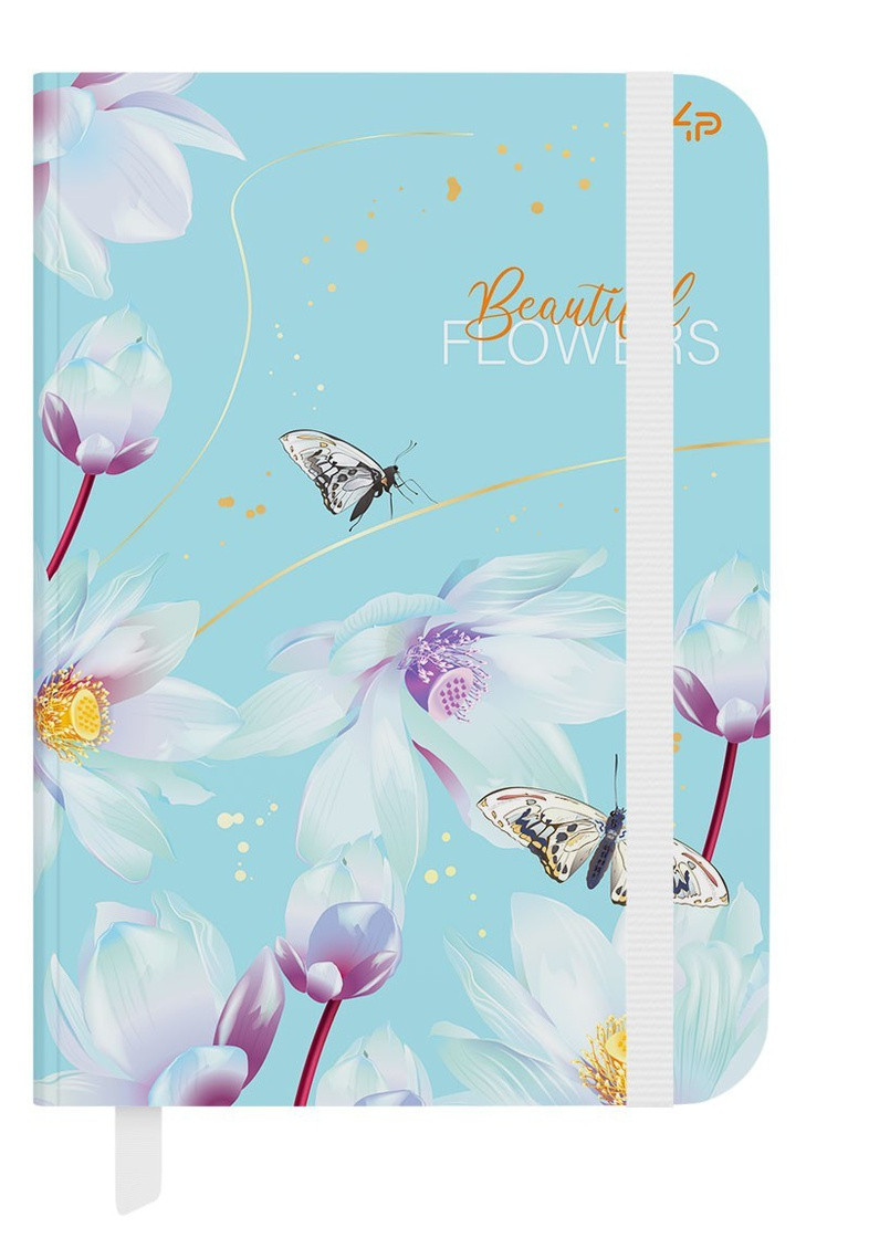 Блокнот "Beautiful flowers" lotus, 64 листа формат А5 905348 4PROFI (258525617)