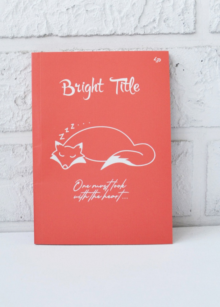 Блокнот "Bright Title note" fox 40 листов формат B6 902576 4PROFI (258525770)