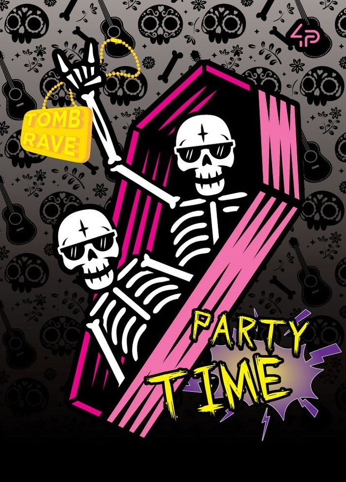 Блокнот "Skeleton" tomb party 48 арк. формат А5 904891 4PROFI (258525643)