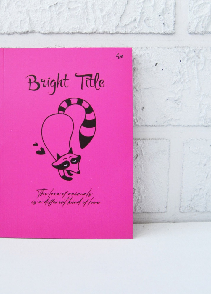 Блокнот "Bright Title note" raccoon 40 листов формат B6 902590 4PROFI (258525910)