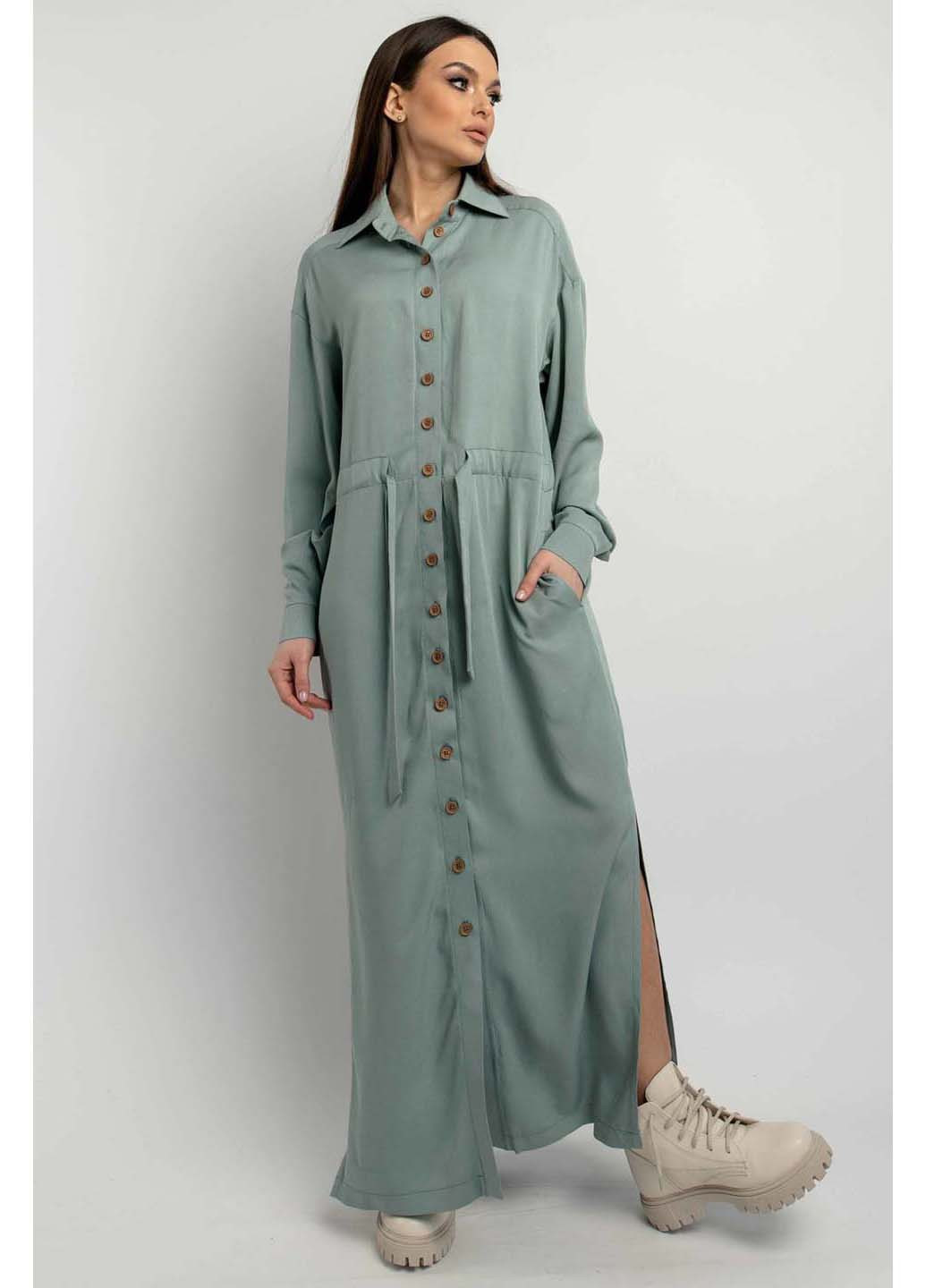 Оливковое кэжуал платье Ри Мари