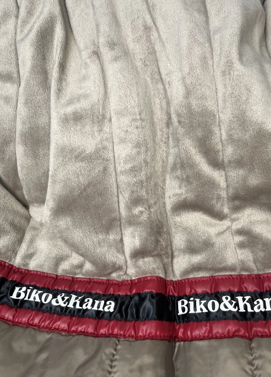 Бежевая зимняя куртка зимняя для мальчика Biko&Kana