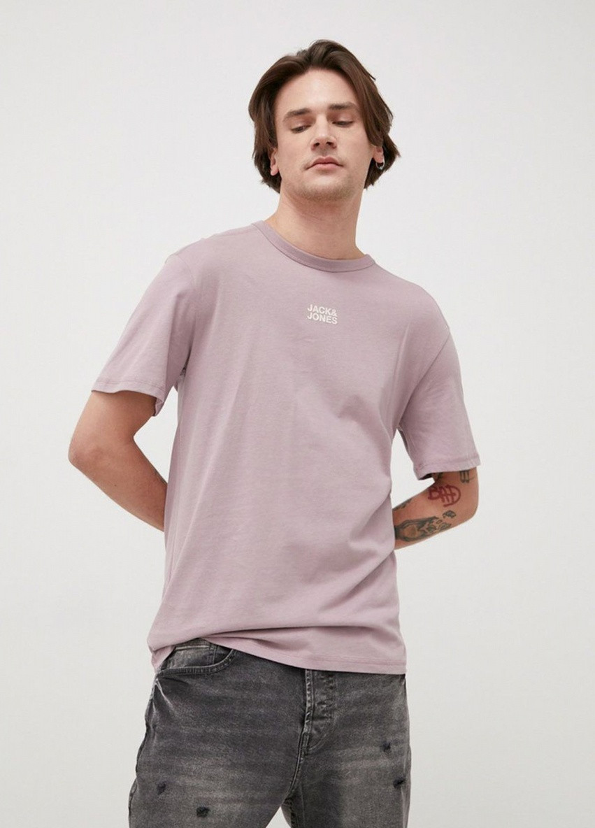 Фиолетовая футболка Jack & Jones 12193490 Nirvana