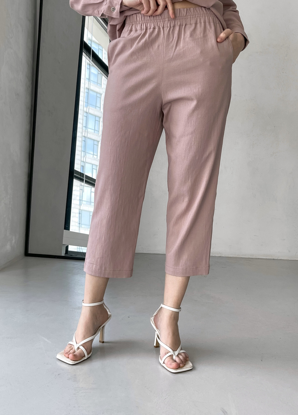 Розовые кэжуал летние чиносы брюки Merlini