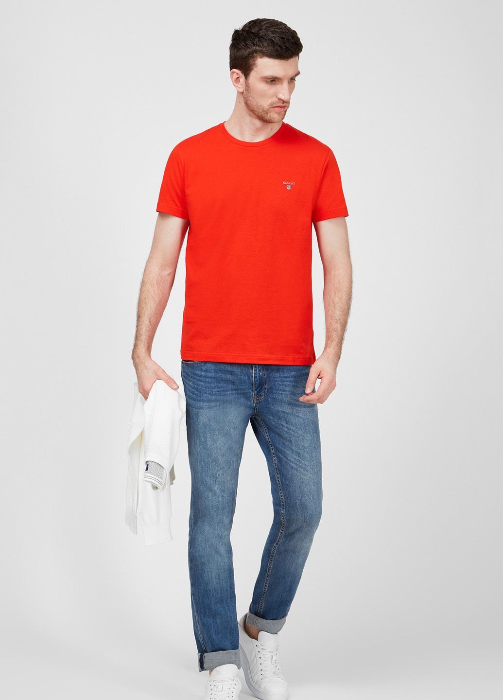 Красная футболка с коротким рукавом Gant