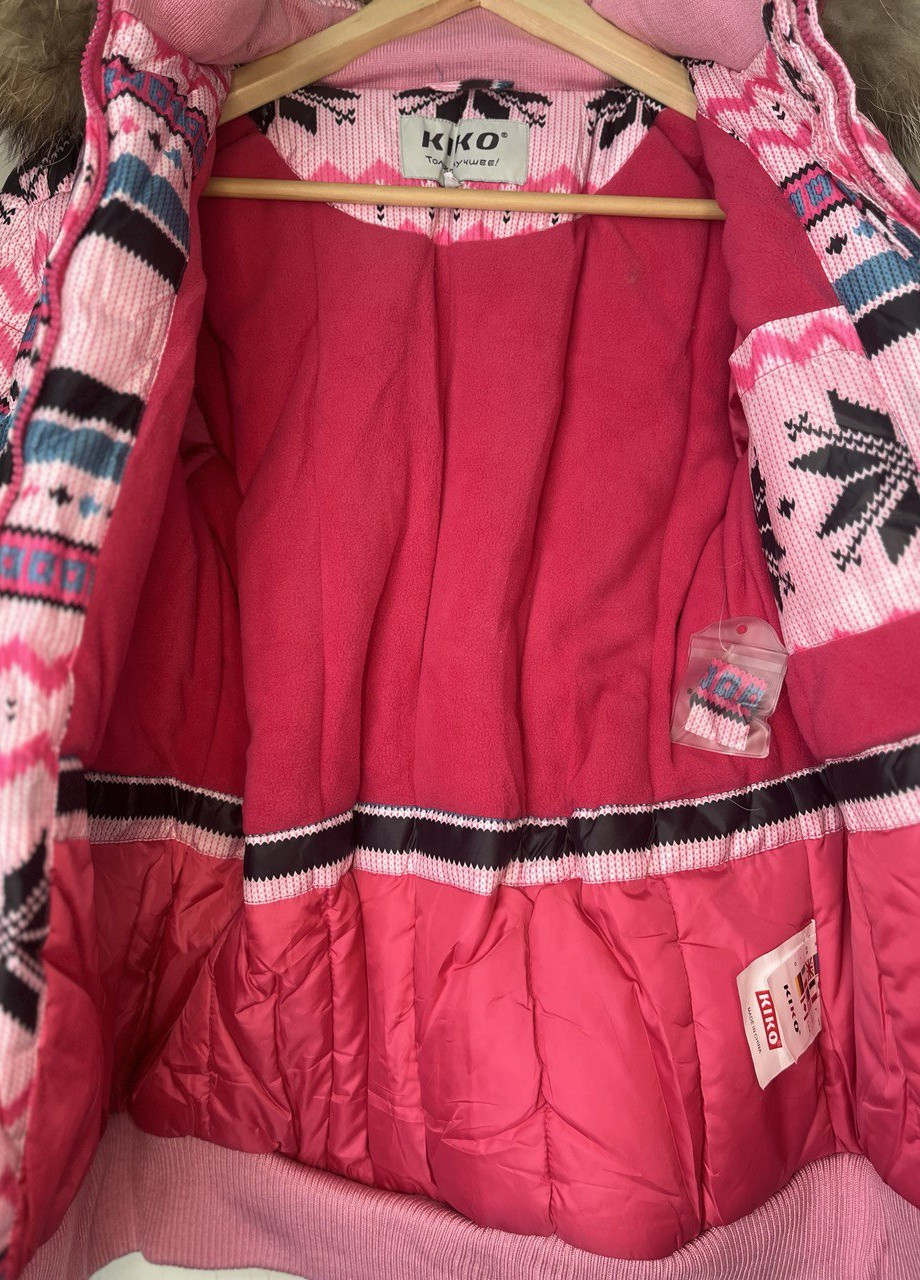 Розовая зимняя куртка зимняя для девочки Danilo