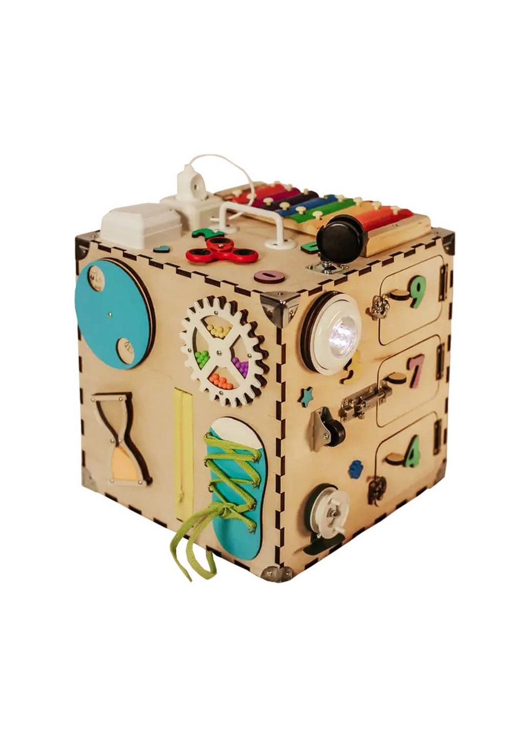 Развивающая игрушка Бизикуб 30х30х30 см No Brand (258414810)