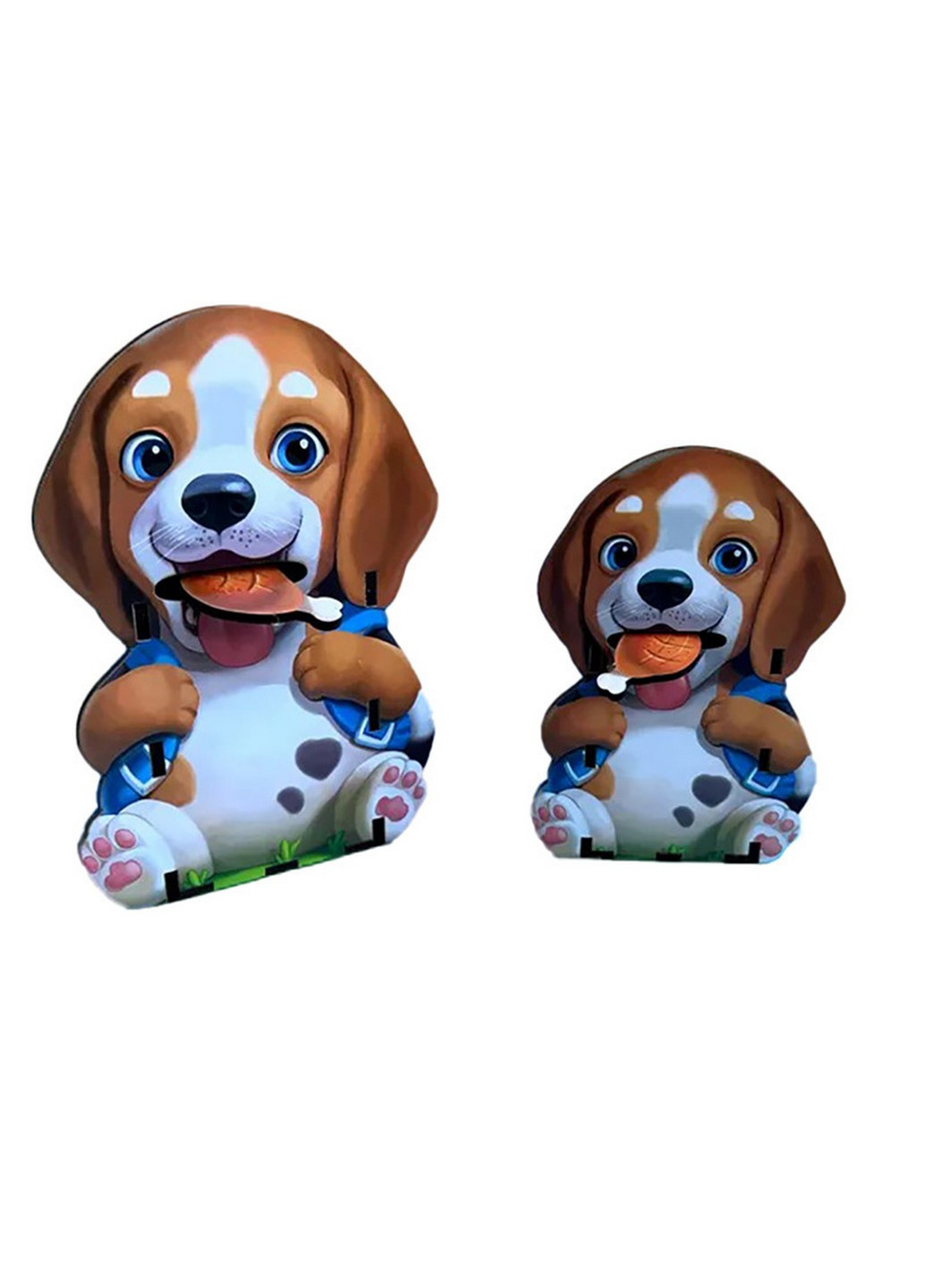 Настольная развивающая игра "Накорми собачек" пазл-сортер 17х18х6 см No Brand (258414815)