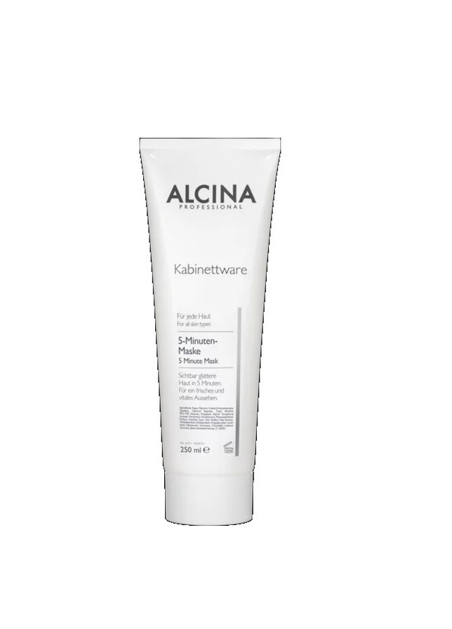 Омолаживающая экспресс-маска для лица для всех типов кожи 250 мл 5 Minute Mask Alcina every skin (258416647)