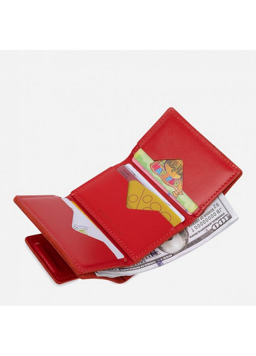 Стильний жіночий гаманець зі шкіри 10х8х1,5 см Grande Pelle (258414863)