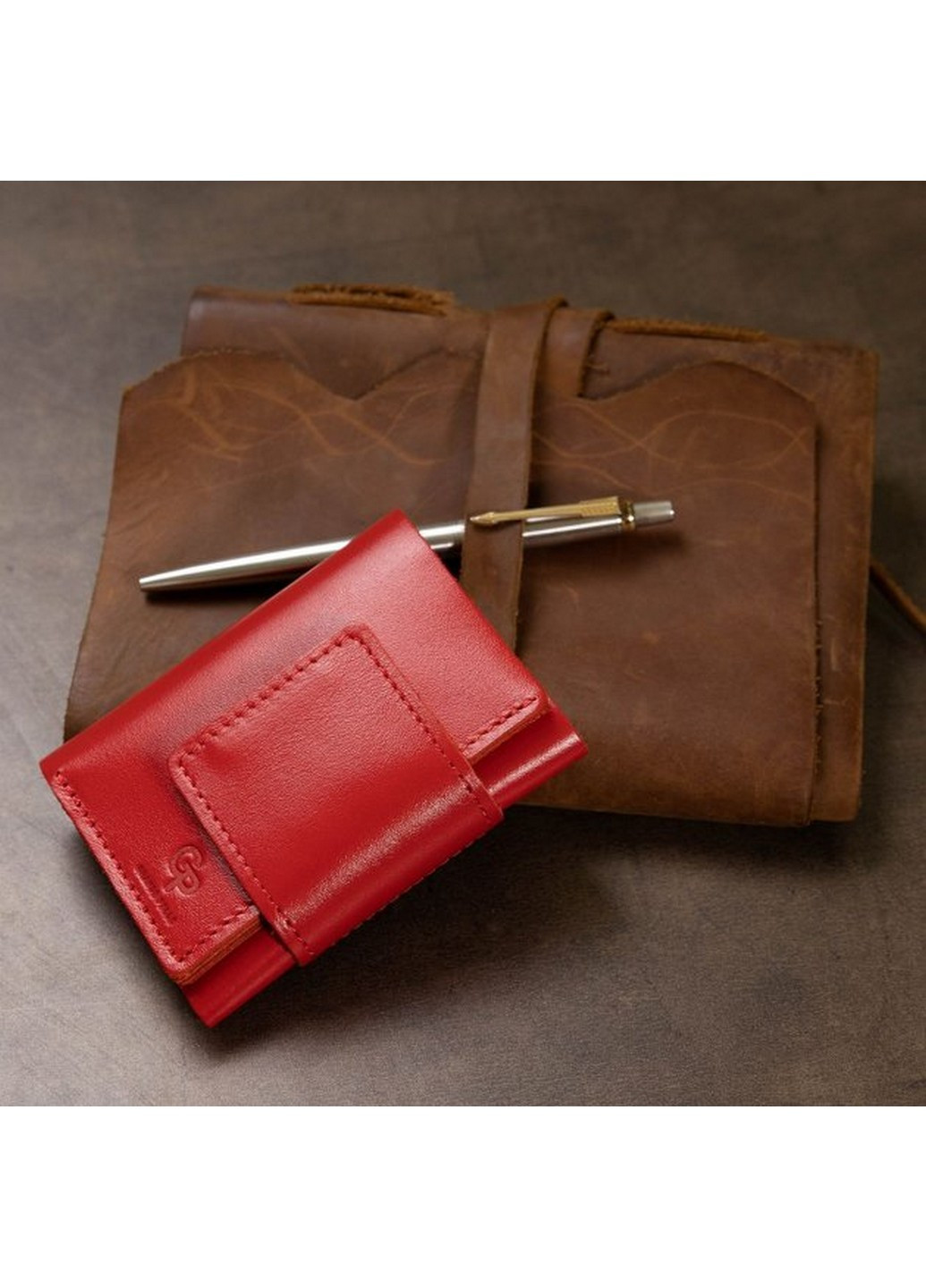 Стильний жіночий гаманець зі шкіри 10х8х1,5 см Grande Pelle (258414863)