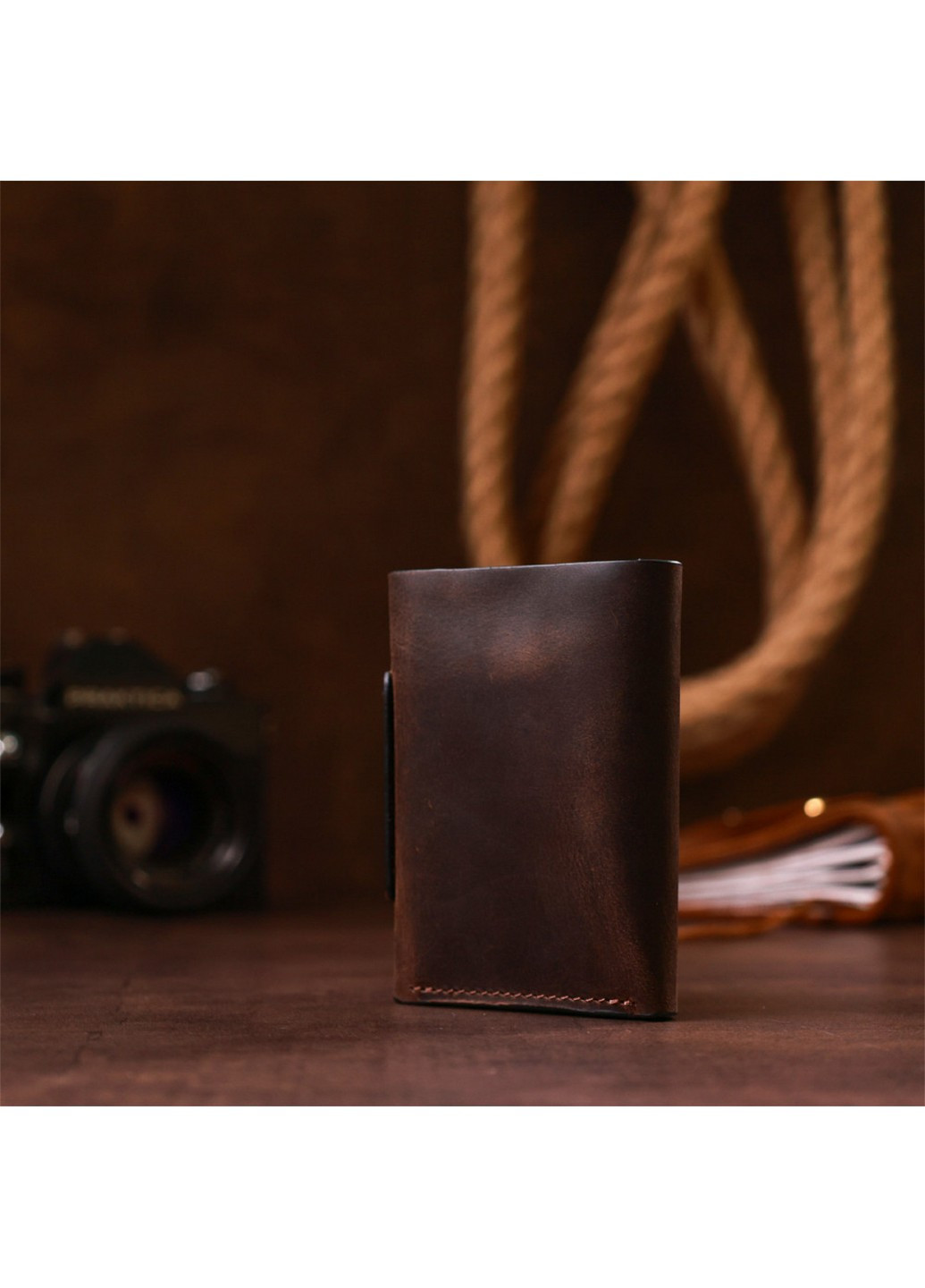 Стильный женский кошелек из кожи 10х8х2 см Grande Pelle (258414878)