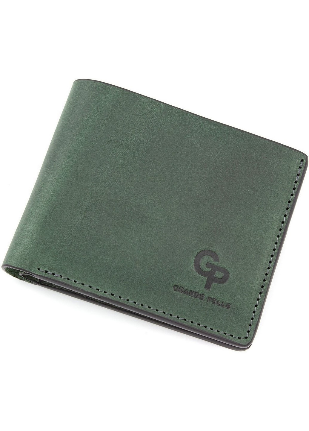 Стильне чоловіче портмоне зі шкіри 11х9х2 см Grande Pelle (258414902)