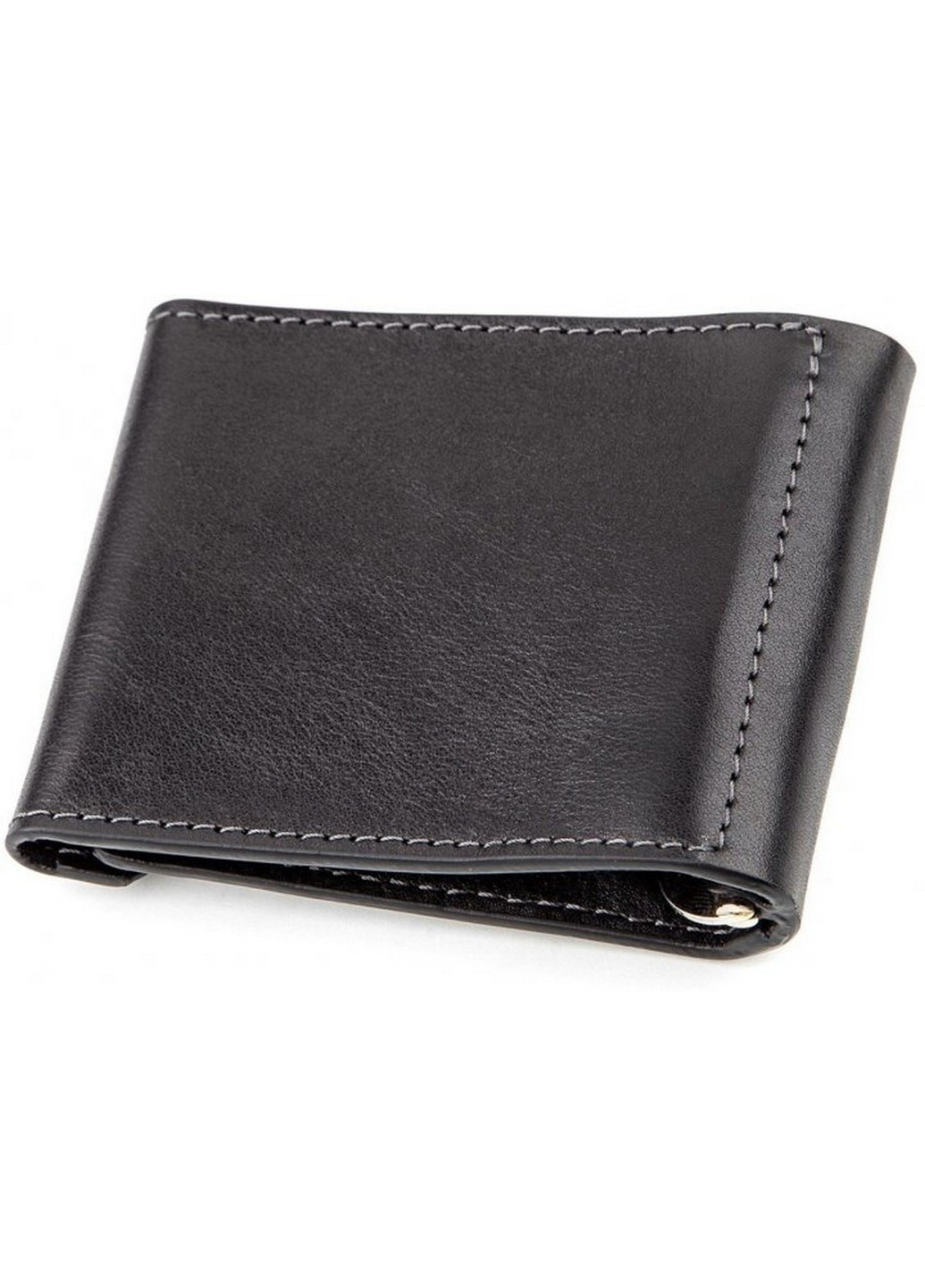 Стильный мужской зажим для денег из кожи 9х8х1 см Grande Pelle (258414919)