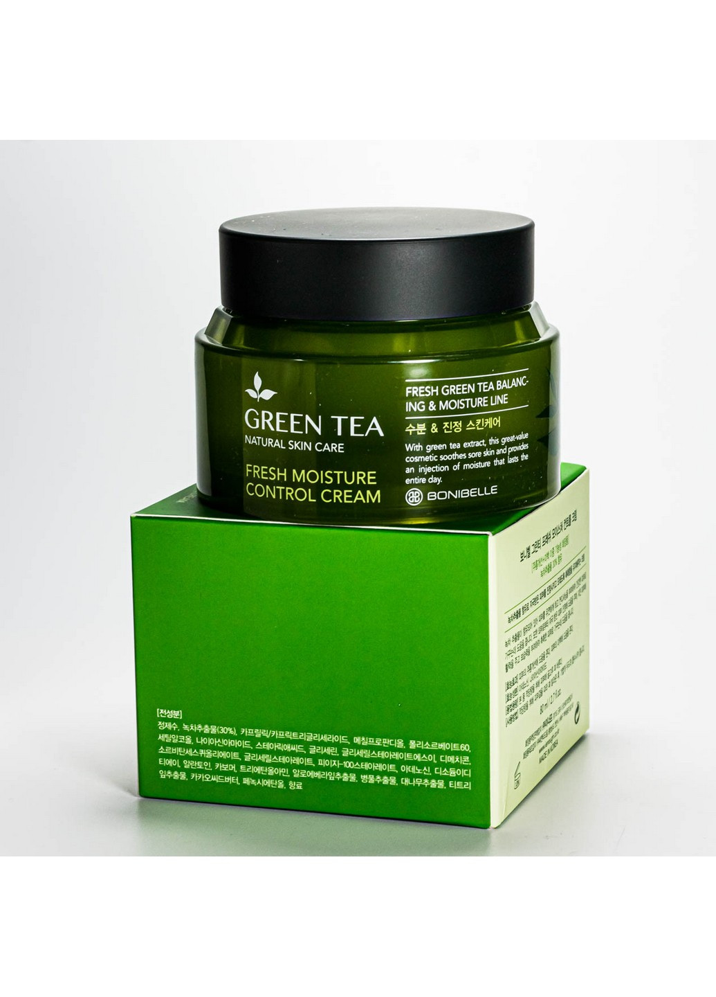 Крем увлажняющий для лица Green Tea Moisture Control Cream 80 мл ENOUGH (258415233)