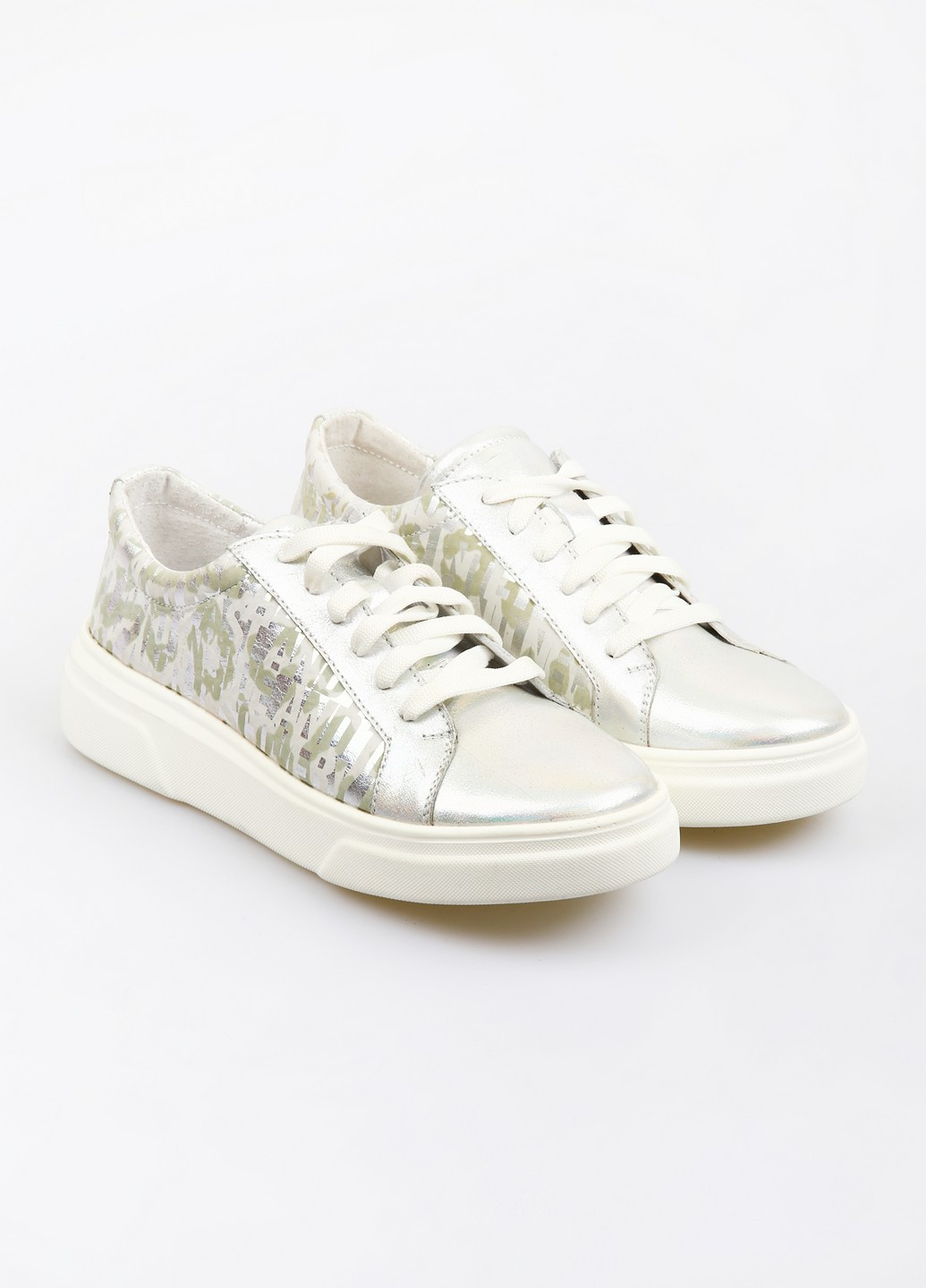 Серебряные кеды Mtp