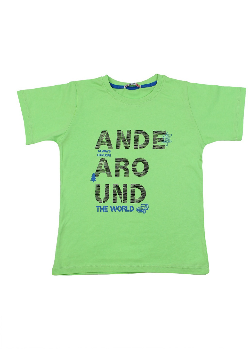 Салатовая летняя футболка Haknur