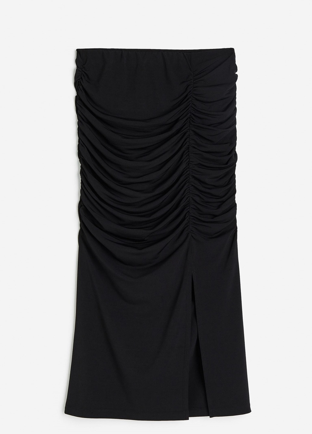 Черная коктейльный однотонная юбка H&M