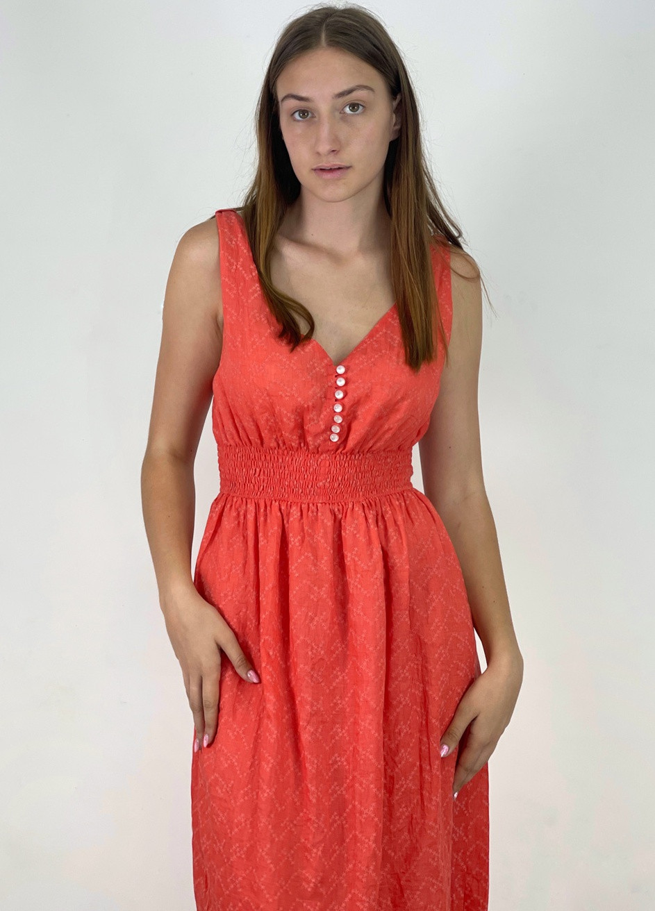 Помаранчева кежуал сукня Inedit однотонна