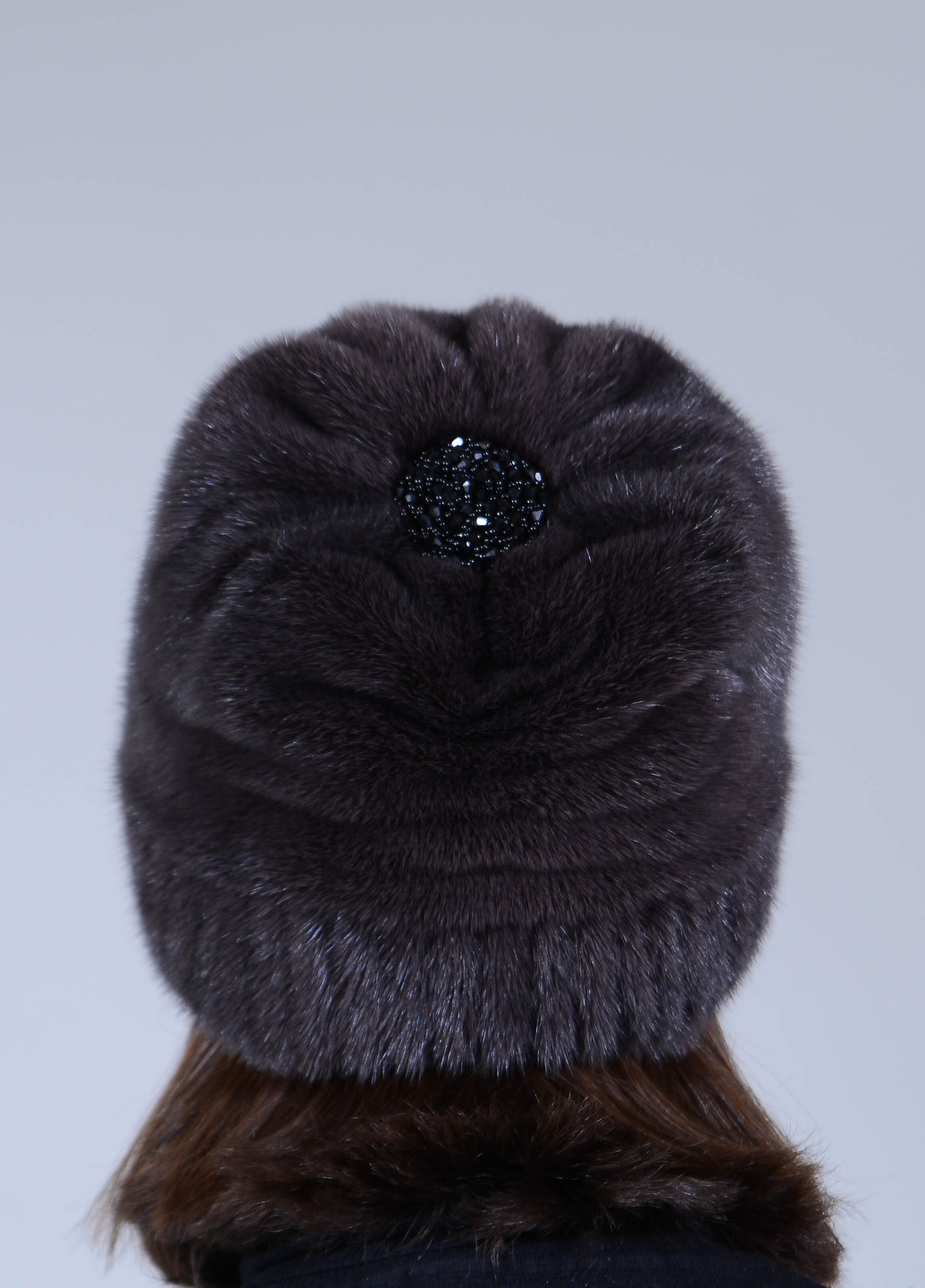 Норковая женская зимняя шапка кубанка Меховой Стиль ромашка (258459116)