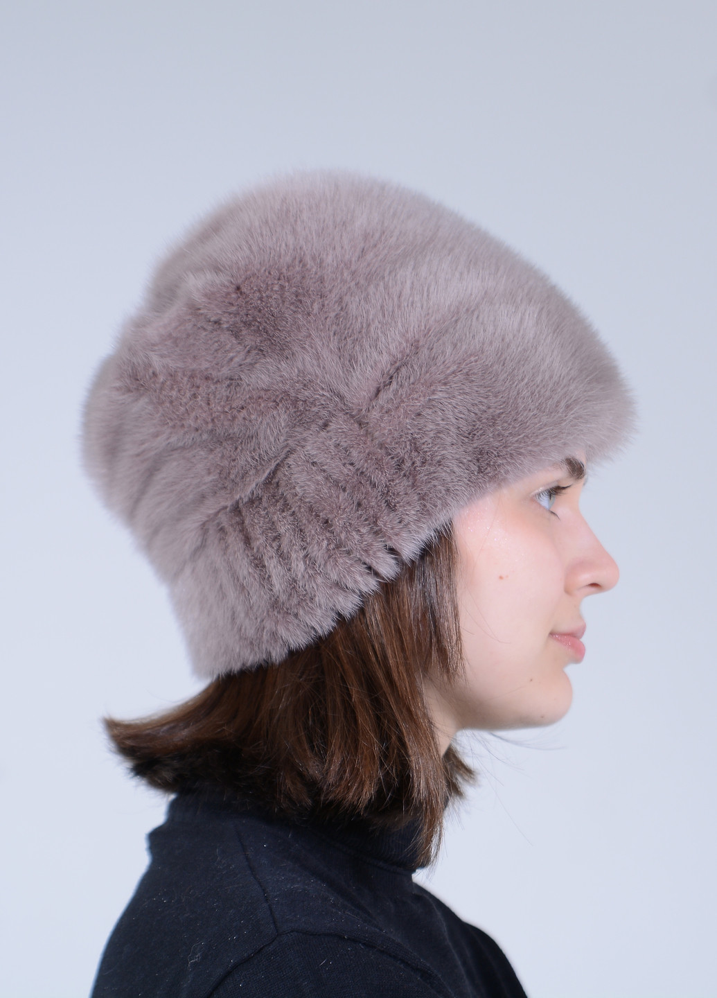 Норковая женская зимняя шапка кубанка Меховой Стиль ромашка (258459120)