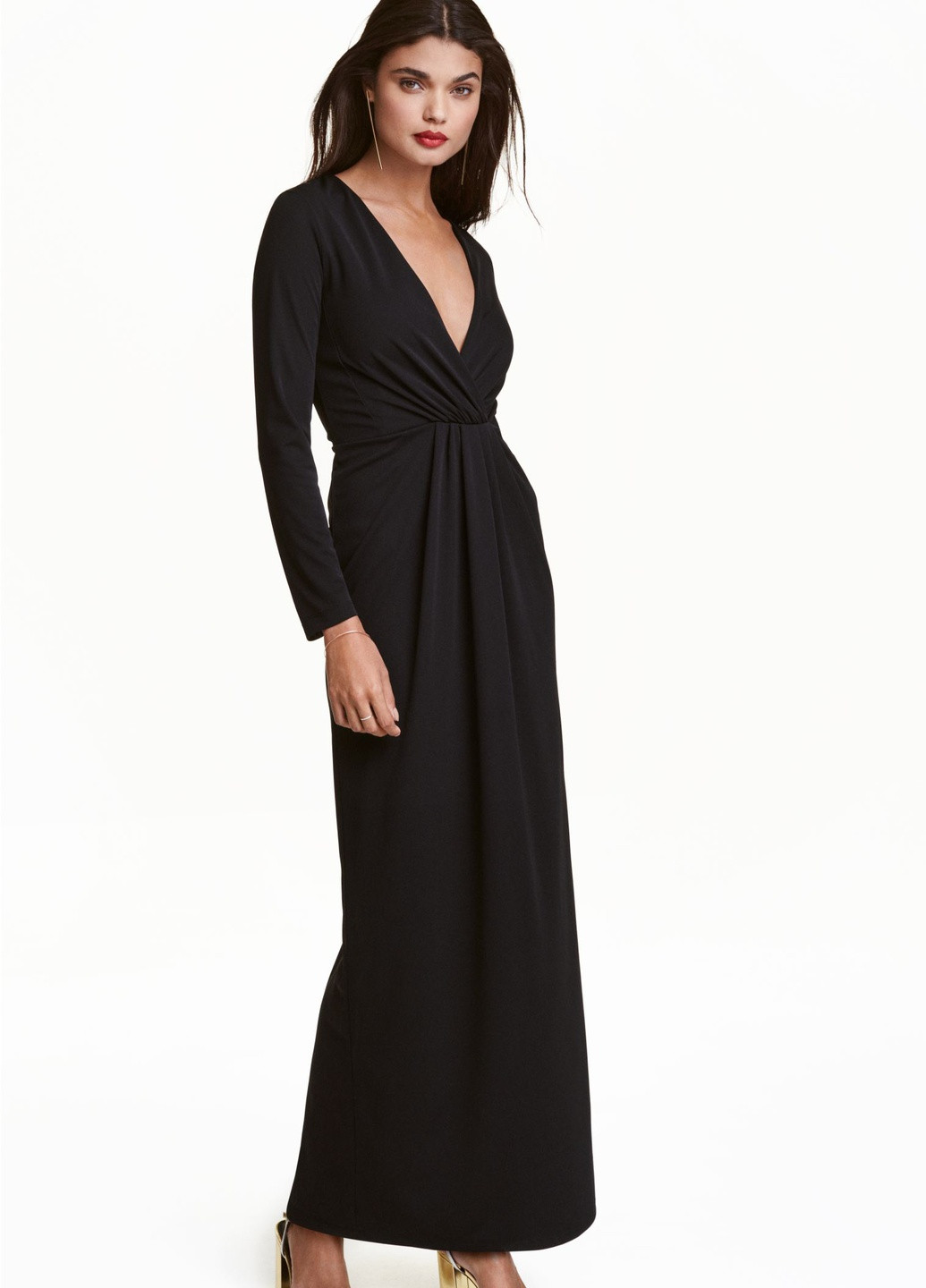 Чорна повсякденний сукня жіноча чорна H&M однотонна