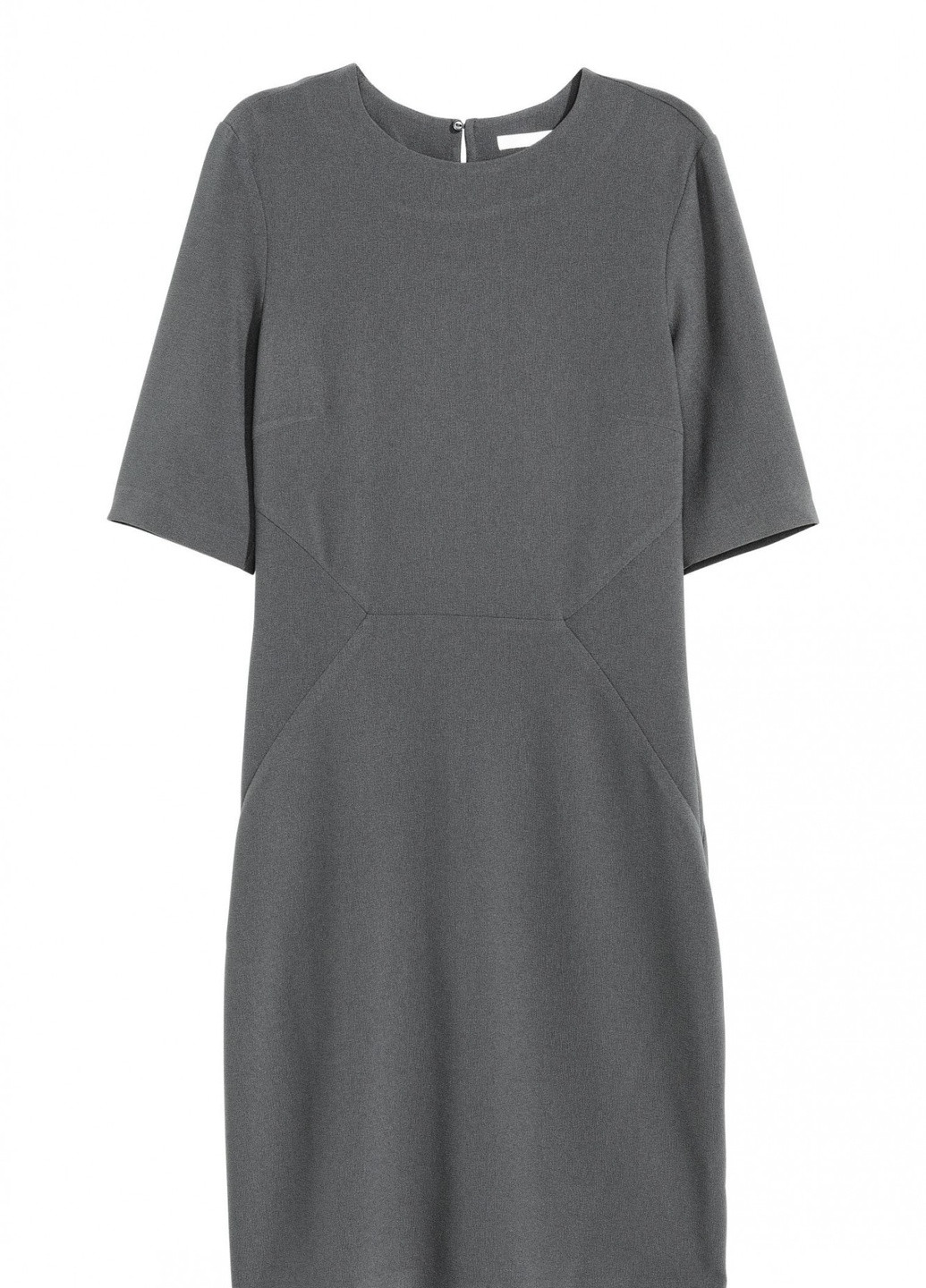 Сіра ділова сукня жіноча футляр сіра H&M однотонна