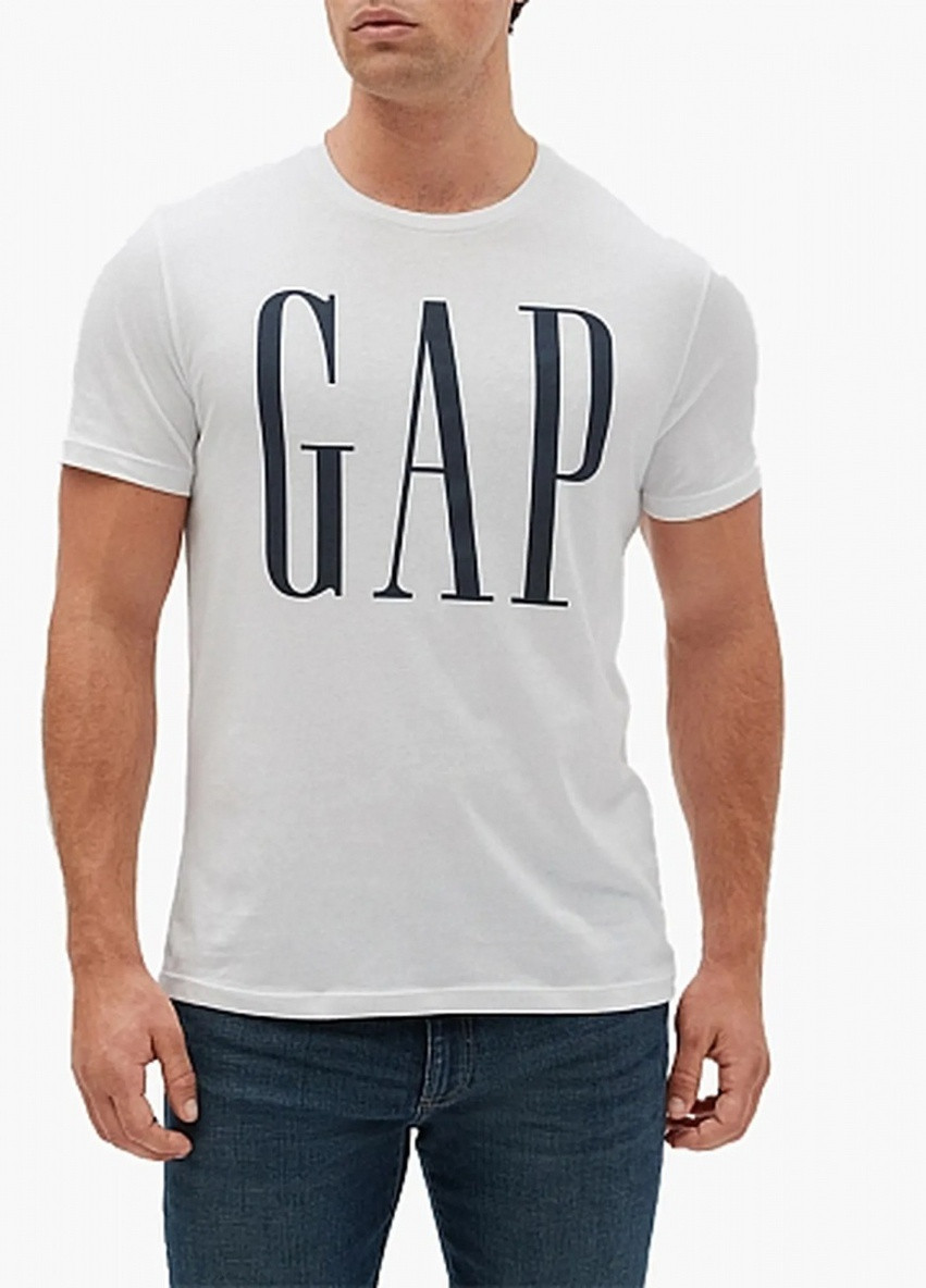 Белая футболка Gap 499630 white