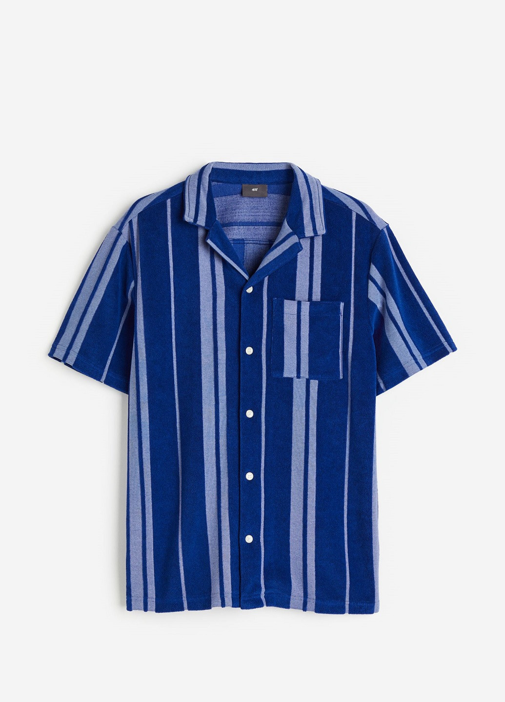 Синяя кэжуал рубашка H&M