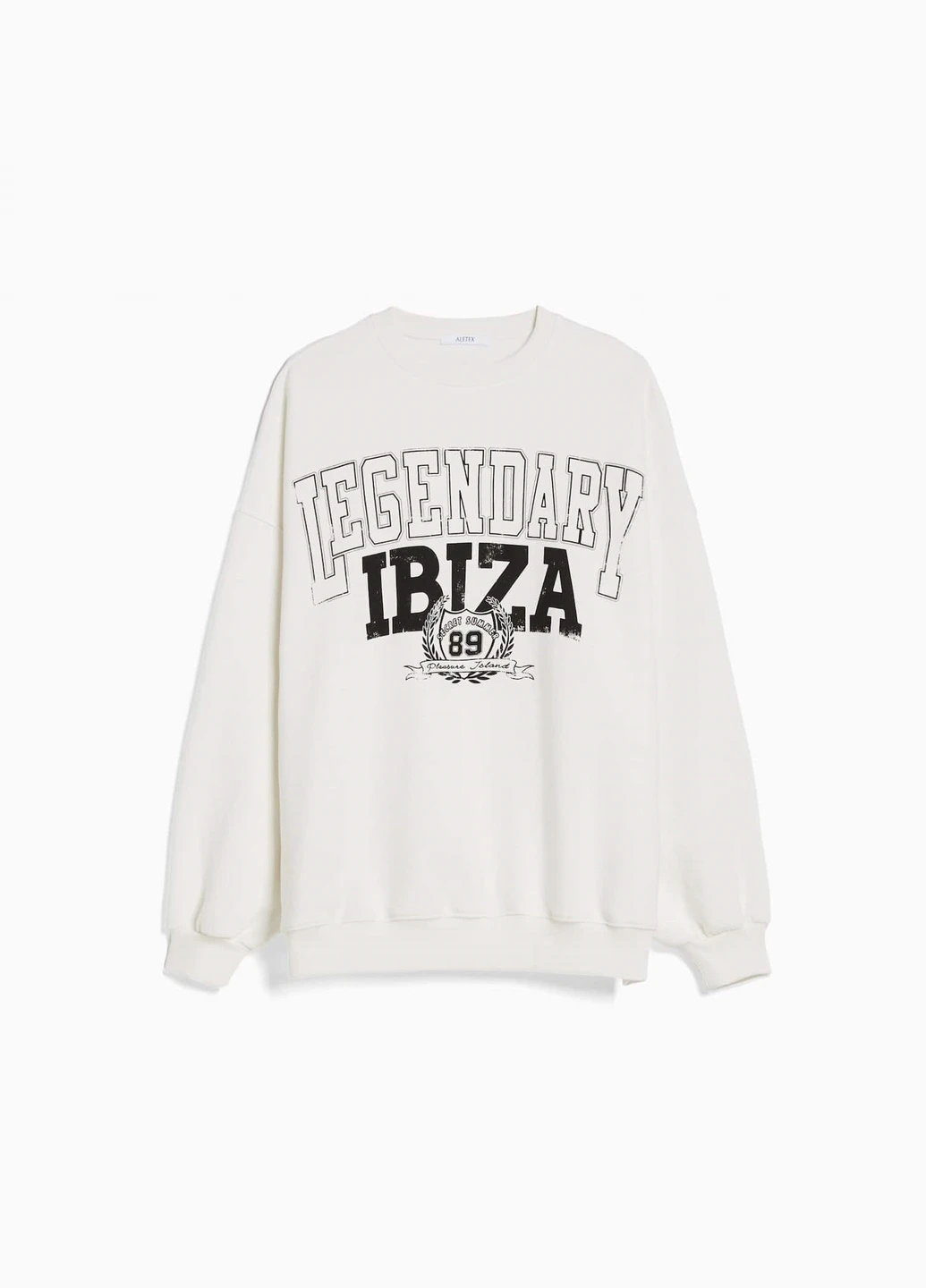Белый свитшот Bershka надпись (258455877)