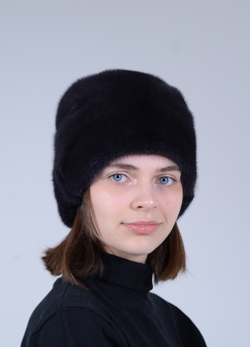 Жіноча зимова норкова шапка-кубанка Меховой Стиль шарпей (258459114)