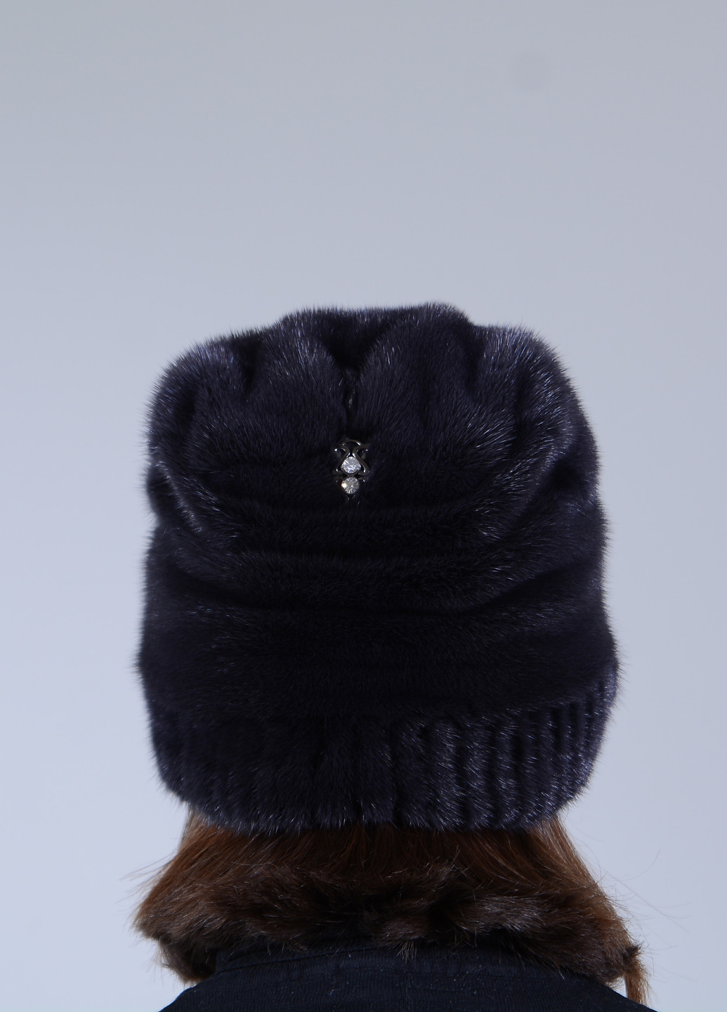 Женская зимняя норковая шапка-кубанка Меховой Стиль шарпей (258459114)