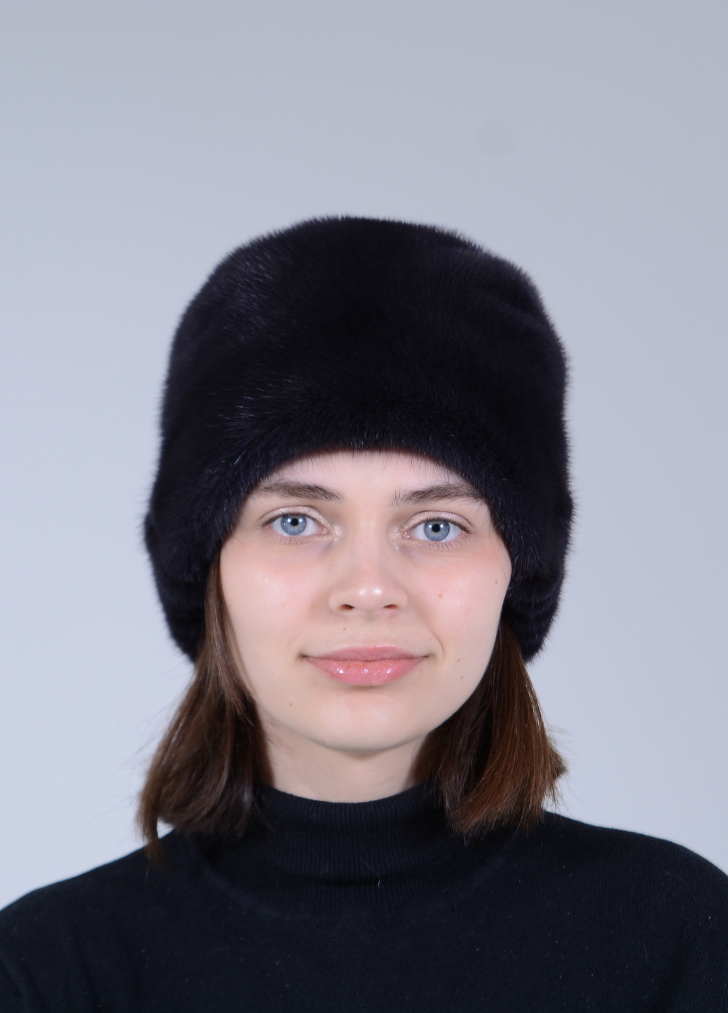 Женская зимняя норковая шапка-кубанка Меховой Стиль шарпей (258459114)