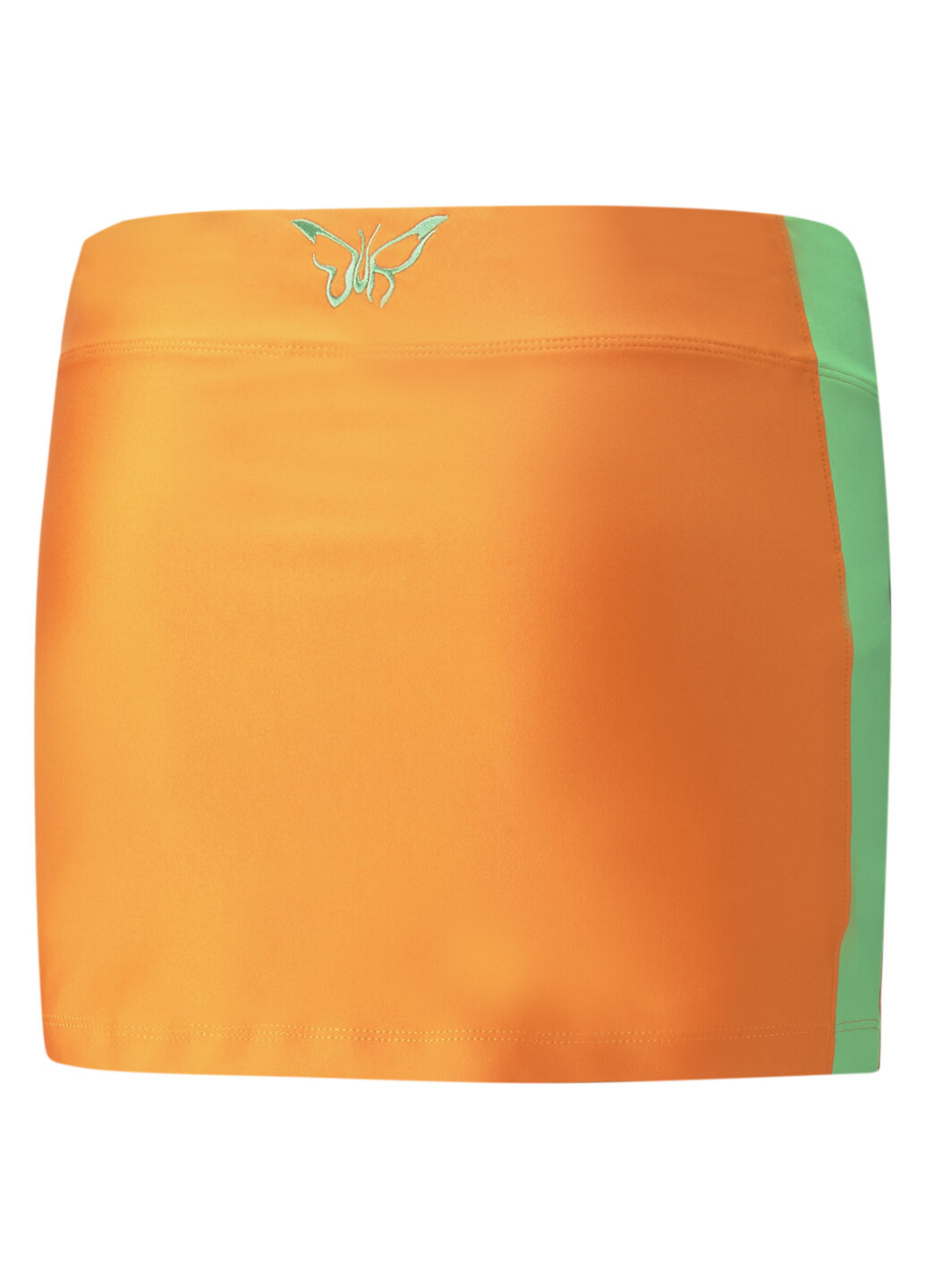 Оранжевая спортивная однотонная юбка Puma